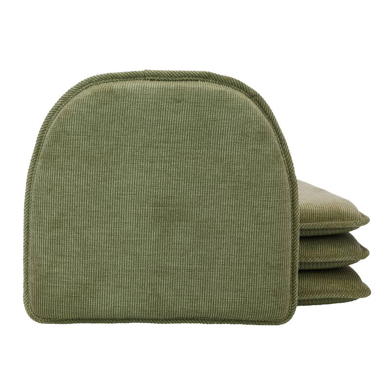 Klear Vu The Gripper Corduroy Non-Slip Chair Cushions