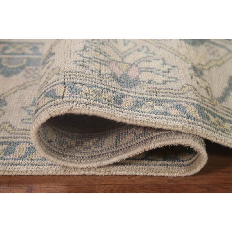 Oushak Oriental Area Rug Hand-Knotted Wool Carpet - 8'2" x 9'10"