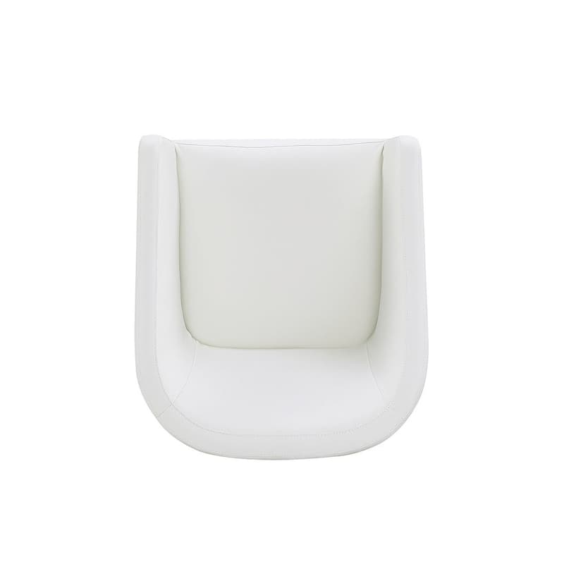 Manhattan Comfort Anna Modern Round Faux Leather Dining Armchair