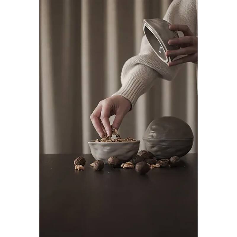 Walnut shiny mole bowl