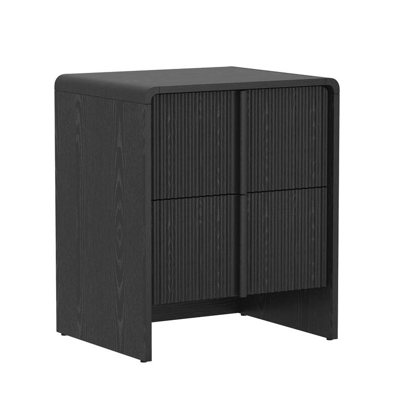 Novara 22 In 2 Drawer Bedroom Nightstand