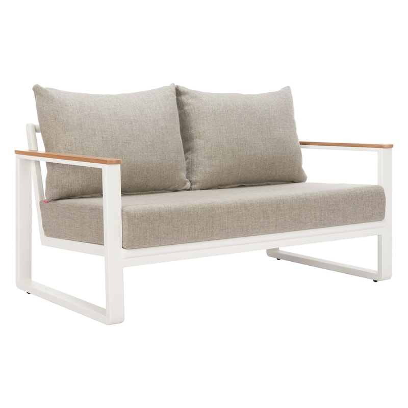 Welt Sofa Taupe & White - Taupe/White