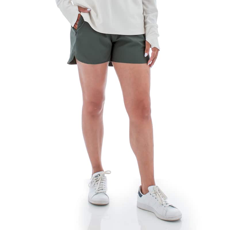 Aventura Women's Hollis Curved Hem Relaxed Pull-On Short - Urban Chic - 6