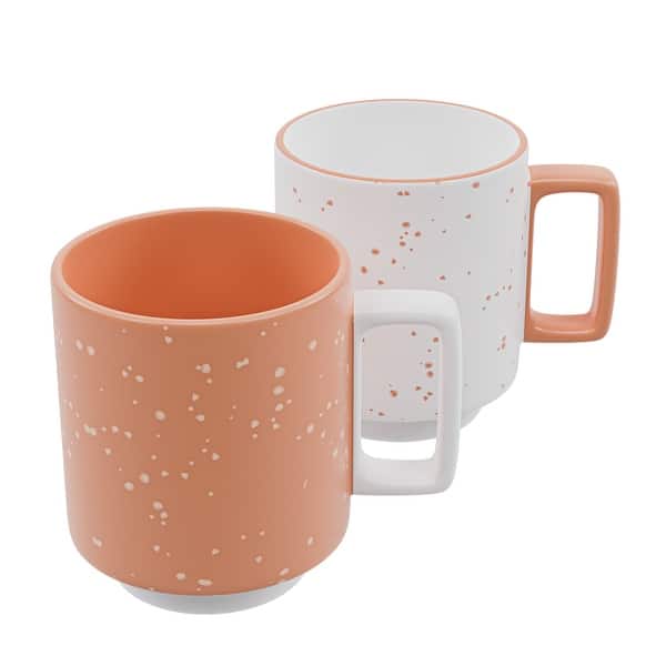 American Atelier Set of 2 Speckled Stackable Mugs - 14 oz - Bed Bath &  Beyond - 39096985