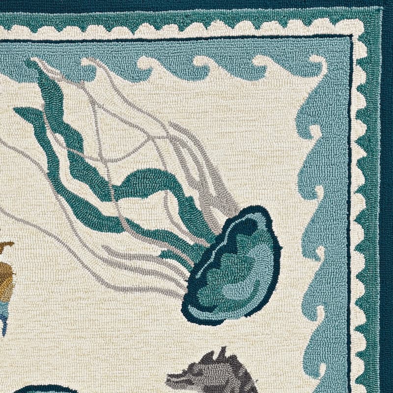 Stonely Sealife Handmade Rug by Havenside Home