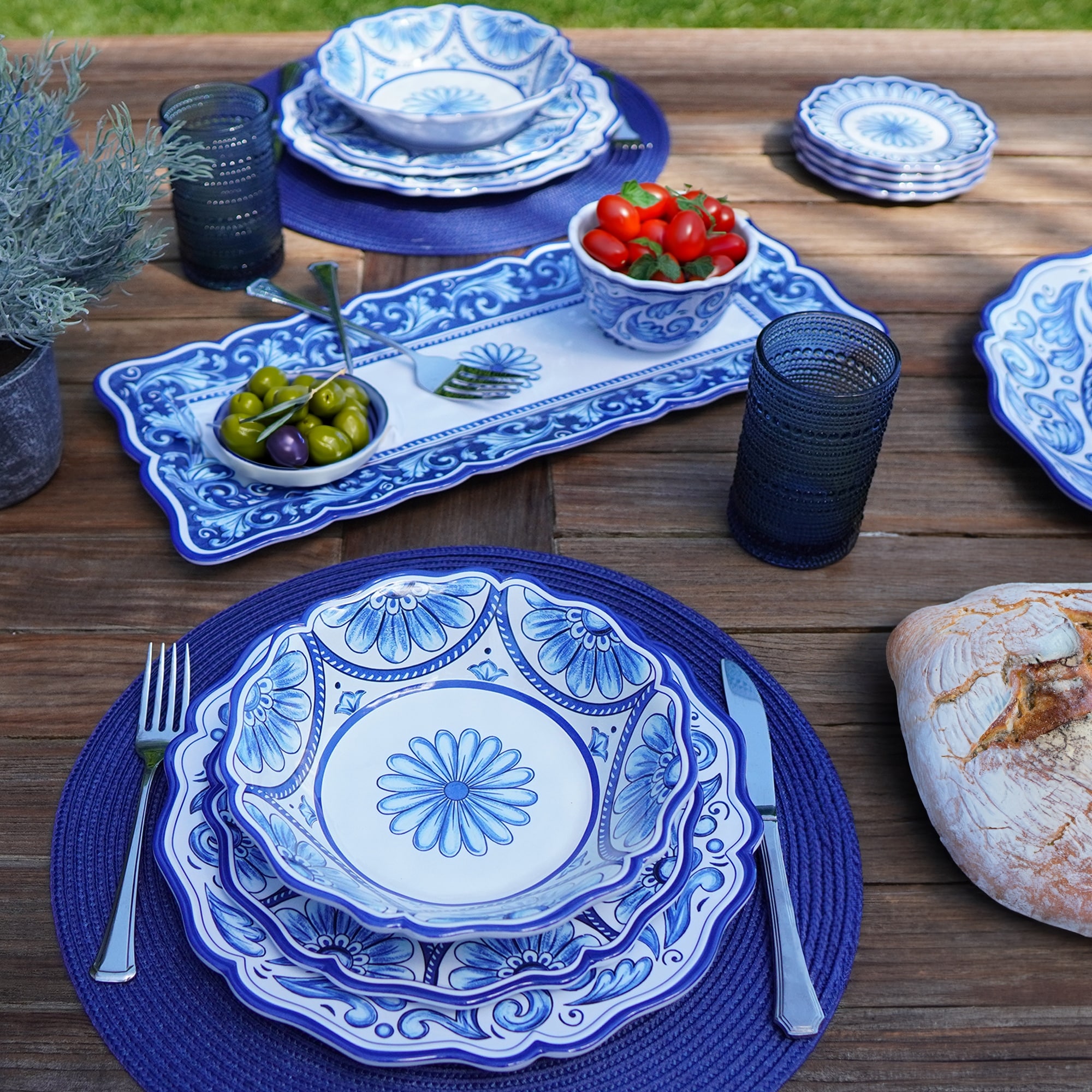 Certified International Veranda Melamine 12-piece Dinnerware Set