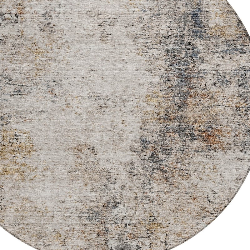 HomeRoots Abstract Transitional Rectangle Outdoor Rug