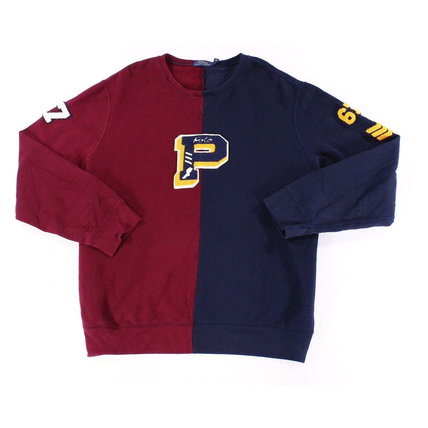 red polo crewneck