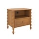 preview thumbnail 24 of 39, Max and Lily Jenny Lind Nightstand with 1 Drawer and Charging Station