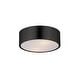 preview thumbnail 1 of 2, Maxim 10494 Tommy 2 Light 12" Wide Flush Mount Drum Ceiling Fixture Black