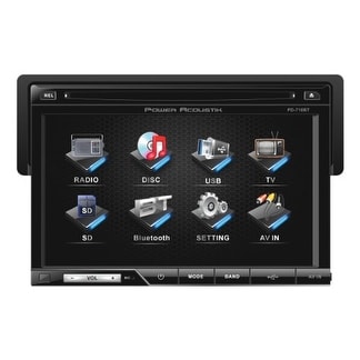 PowerAcoustic POWPD710BB 7 Inch Single-DIN In-Dash TFT/LCD Touchscreen DVD Receiver