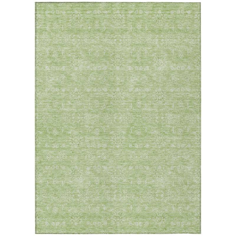 HomeRoots Floral Transitional Rectangle Outdoor Rug