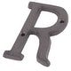 Street Cast Iron R shape Vintage Style Door Letter Alphabet Sign Label ...