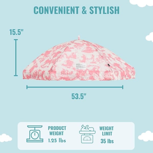dimension image slide 1 of 2, Dream On Me Onyx Playpen Canopy