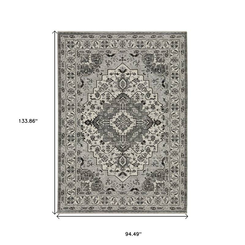 HomeRootsMedallion Traditional Rectangle Area Rug