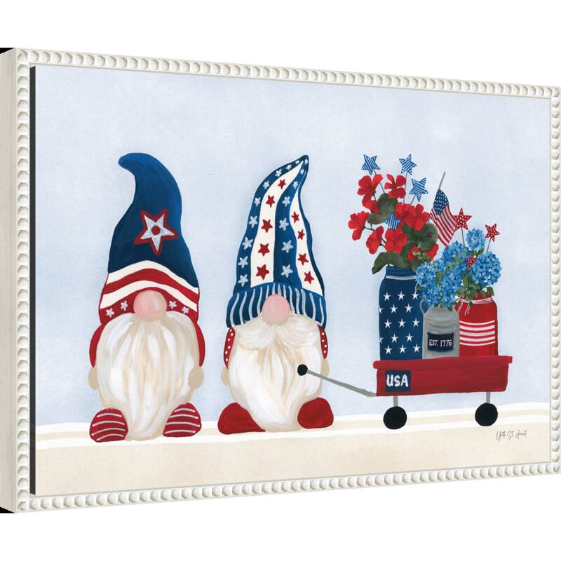 American Gnome I by Yvette St. Amant Framed Canvas Wall Art Print