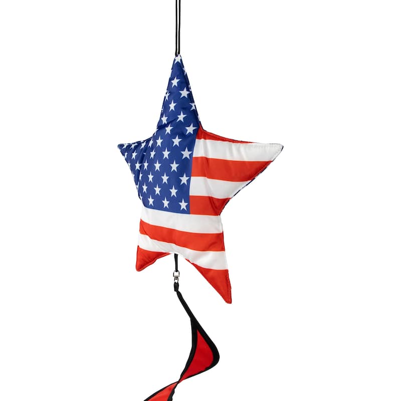 51" Americana Stars and Stripes Outdoor Wind Spinner