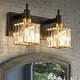 preview thumbnail 147 of 182, 2/3/4-Light Modern Bathroom Crystal Vanity Light Wall Sconces 11.8 - Black Gold