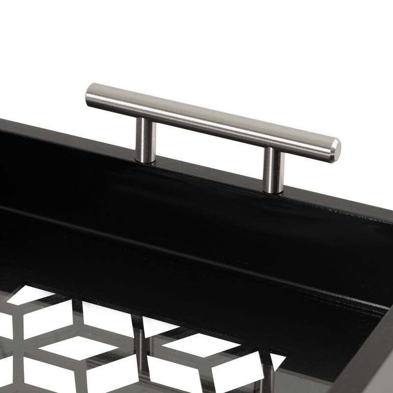 Kate and Laurel Caspen Rectangle Decorative Tray