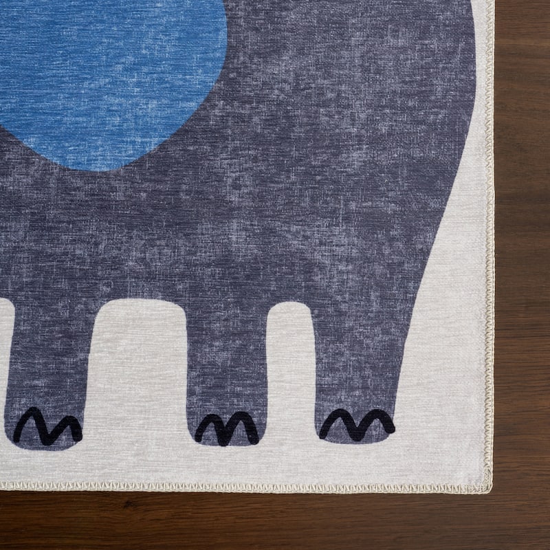 Nuloom Zia SplashGuard Graphic Machine Washable Area Rug
