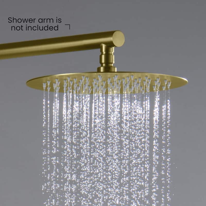Circular 10" Metal Ultra Thin Profile Rain Shower Head 1.75 GPM