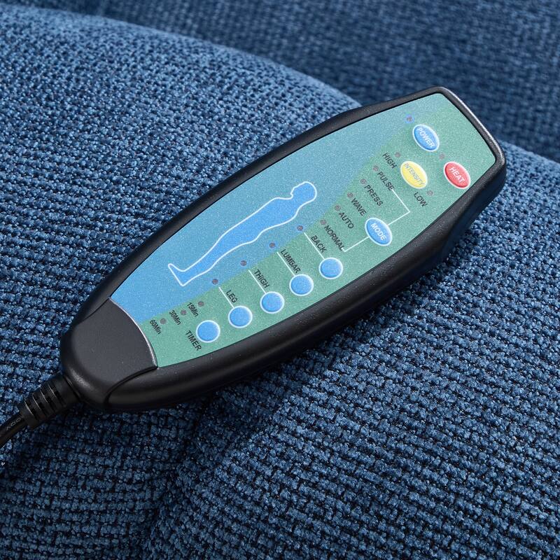 Massage Recliner Chair with Vibration & Heating, Ergonomic Single Sofa Chair, Recliner Chair with Side Pockets & 2 Cup Holders