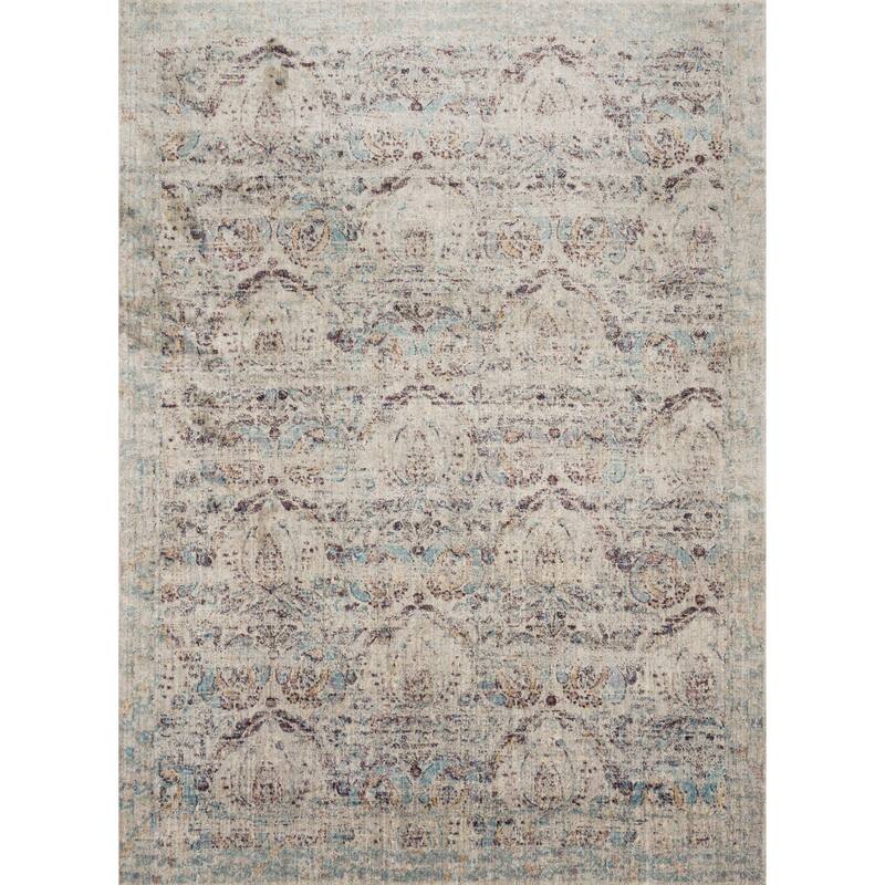 Alexander Home Contessa Traditional Damask Distressed Rug