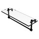 preview thumbnail 46 of 55, Allied Brass 16 Inch Glass Vanity Shelf with Integrated Towel Bar 16 - Matte Black