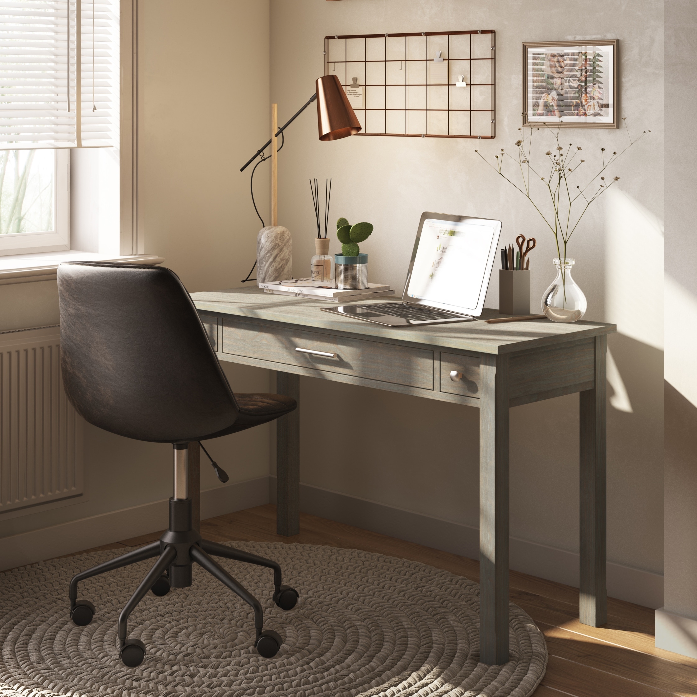 Wyndenhall sterling solid wood contemporary new arrivals 42 inch wide home office desk