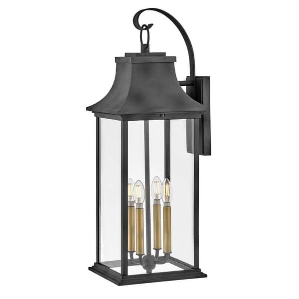 slide 1 of 1, Hinkley Lighting 2938-LL Adair 4 Light 30" Tall LED Wall Sconce Aged Zinc