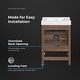 preview thumbnail 45 of 109, OVE Kansas Single Sink Bathroom Vanity, Dove White Engineered Stone Top