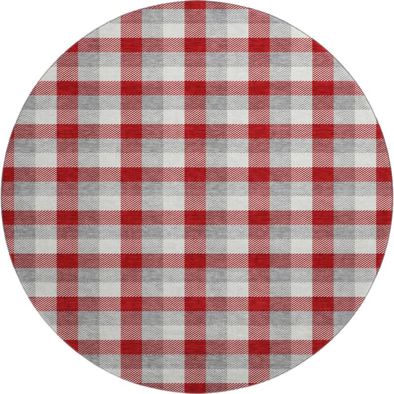 Premium Washable Super Soft Plaid Mayfield Rug