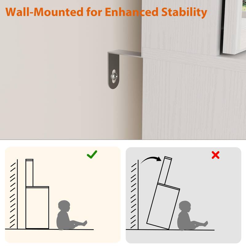 Modern Makeup Vanity with Sliding Mirror, 4 Drawers & 7 Shelves, 3 Light Colors, Charging Port & Stool Set