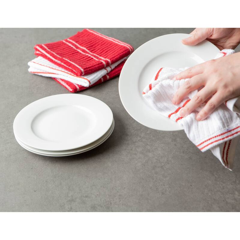 J&M Ribbed Terry Dishcloth (Set of 12)