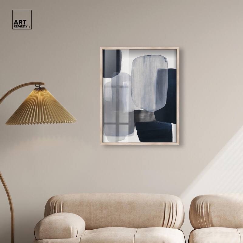Oceanic Forms I Shadowbox by Art Remedy