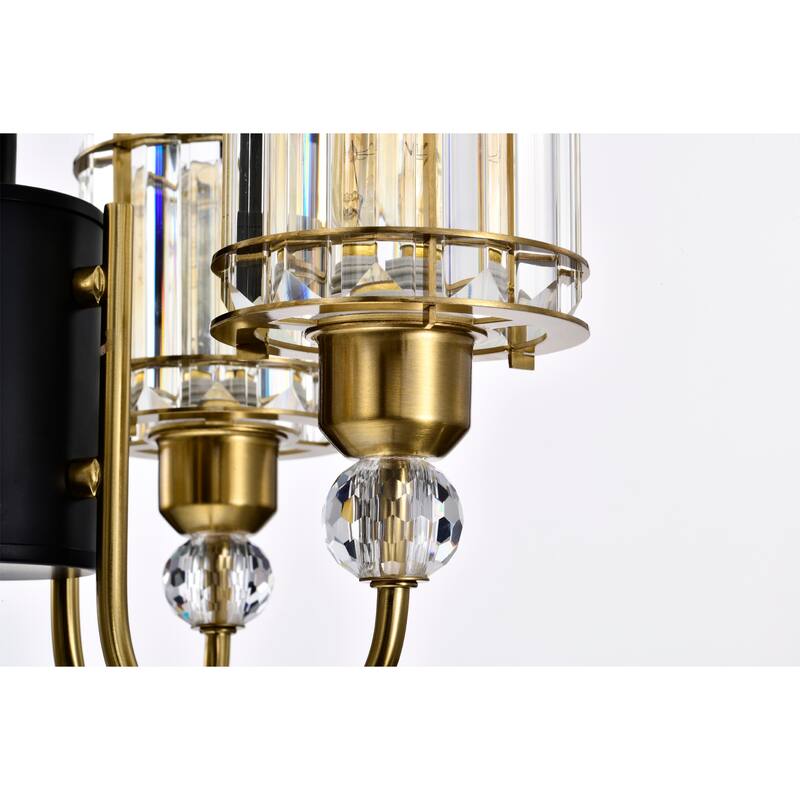 Sirita 16 Inch Modern Glam Pendant Crystal Chandelier 4-Light