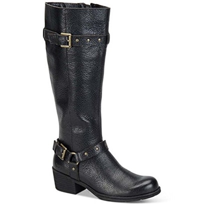 Born Women's Cam Leather Tall Black Boots