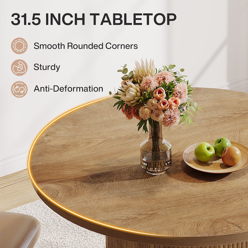 Small Round Dining Table for 2