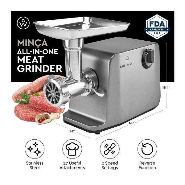 stainless steel electric meat grinder