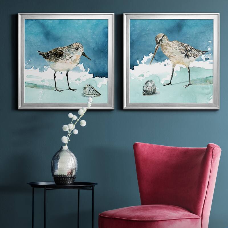 Delray Sandpiper I-Premium Framed Canvas - Ready to Hang - Multi-Color