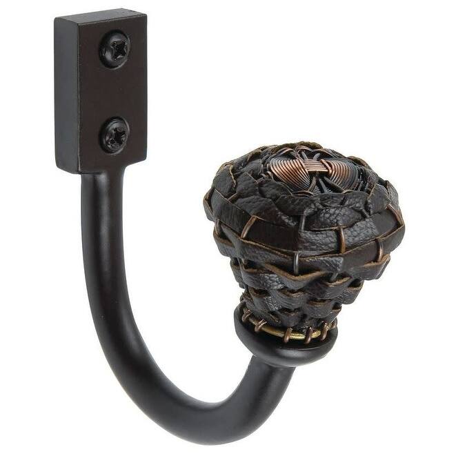 Atlas Homewares Hamptons Single Robe Hook - Aged Bronze