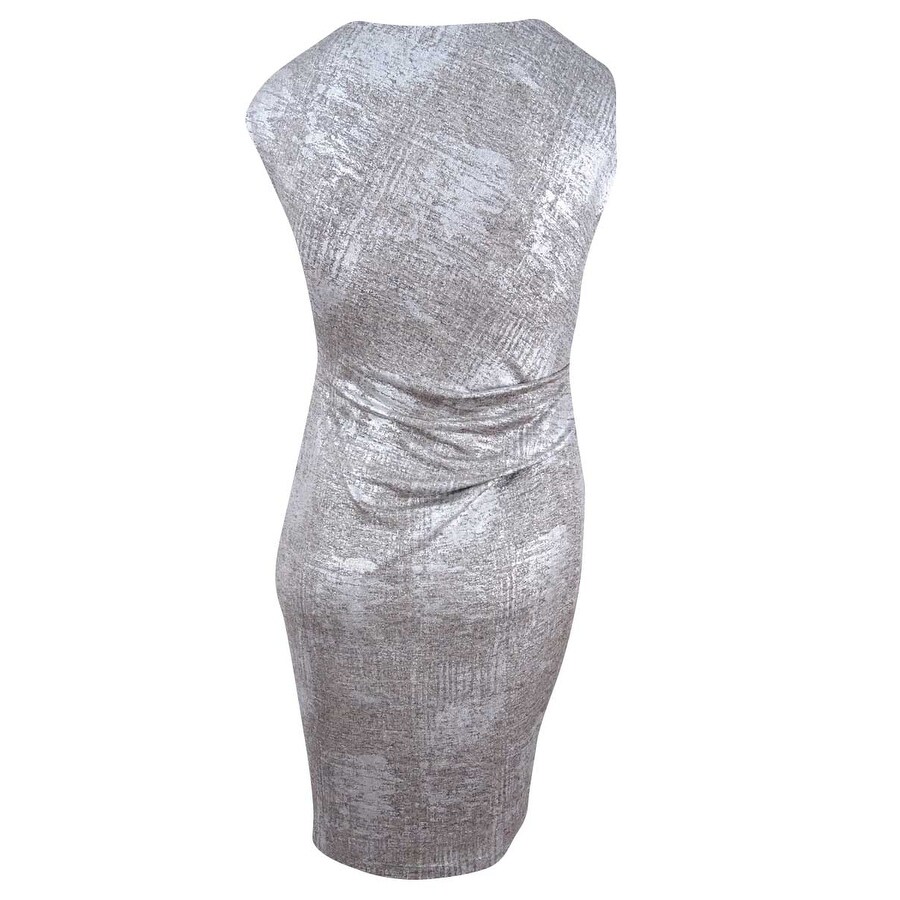 taupe sheath dress