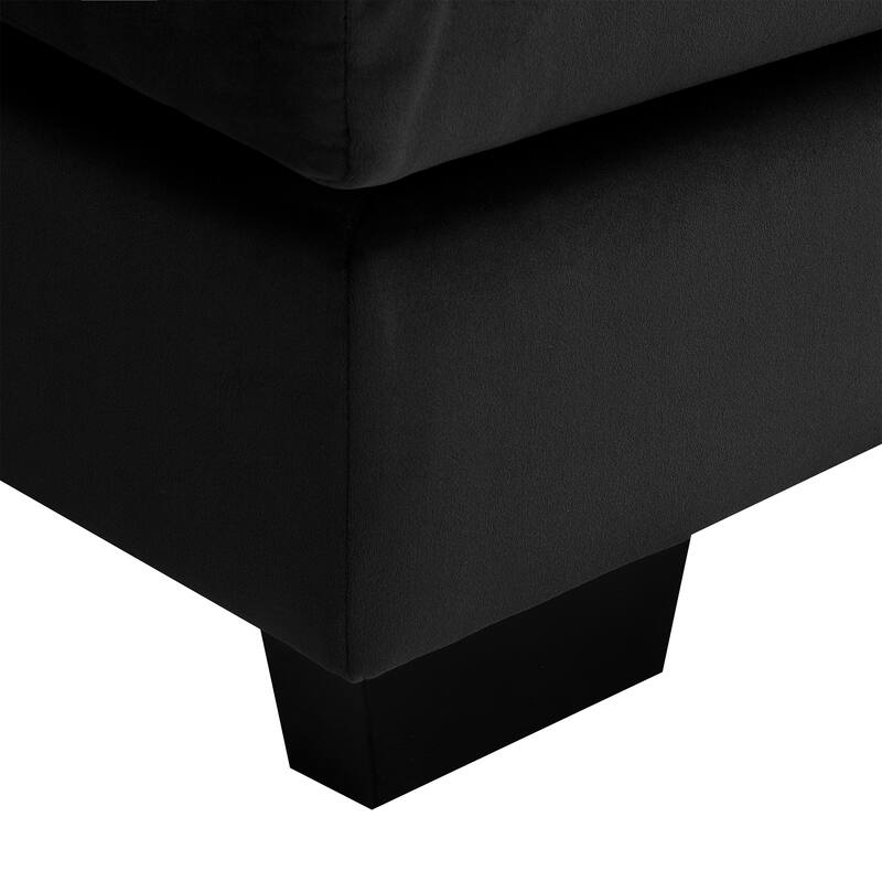 Modular U-Shaped 6-Seat Sofa with Chaise, Double Cushion Upholstered Sleeper for Living Room