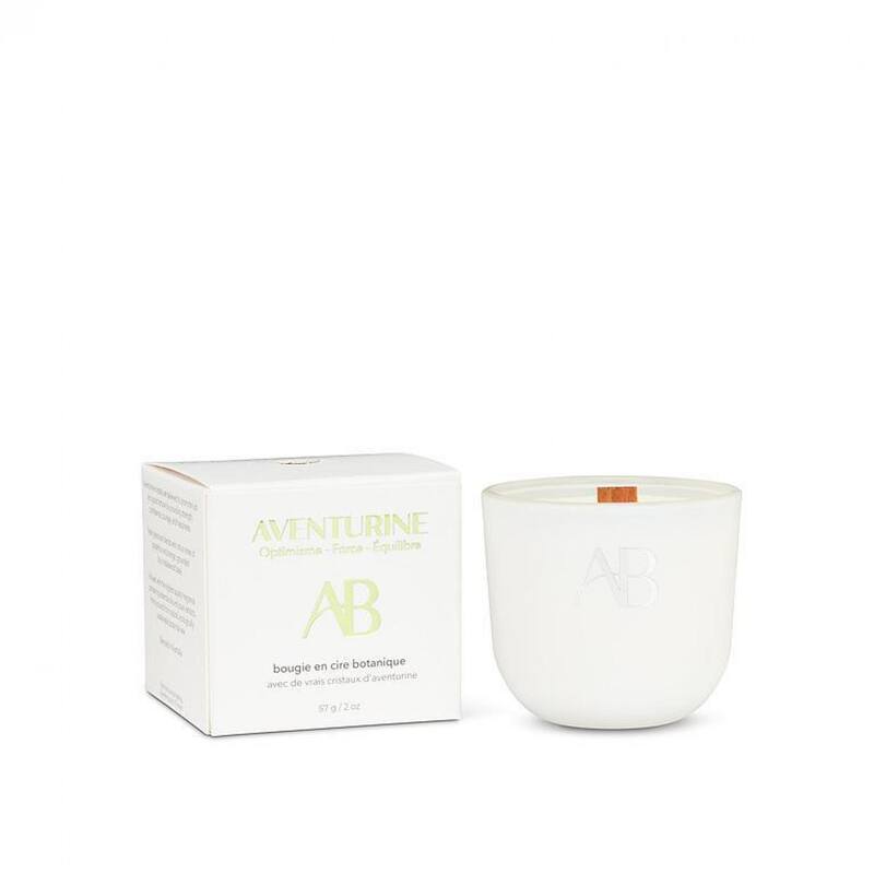 Mini Aventurine Crystal Candle