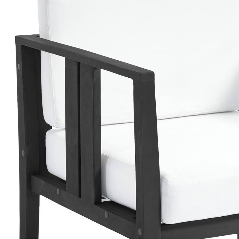 5-Piece Casual Outdoor Patio Furniture Set In Solid Teak Wood