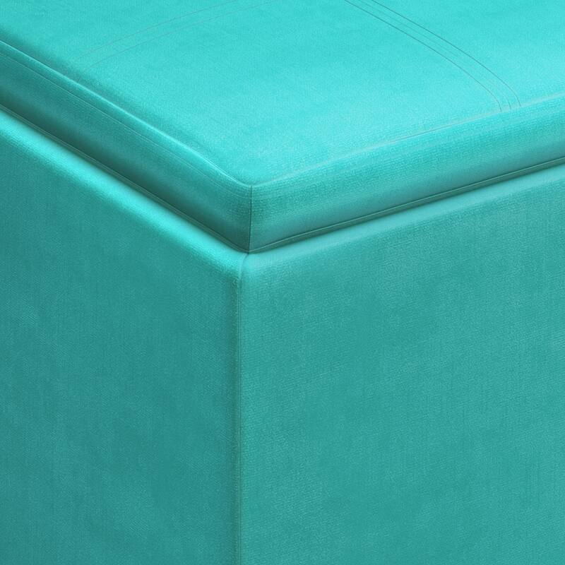 WYNDENHALL Townsend 17 inch Wide Contemporary Square Storage Ottoman