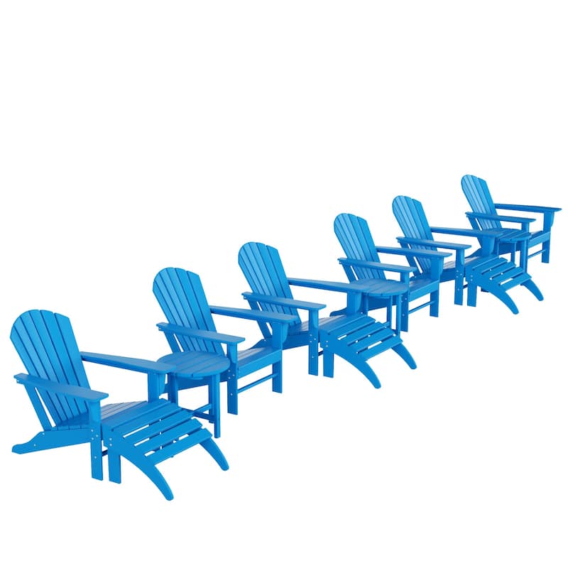 Altura 12-Piece Poly All Weather Adirondack Chair With Ottoman And Side Table