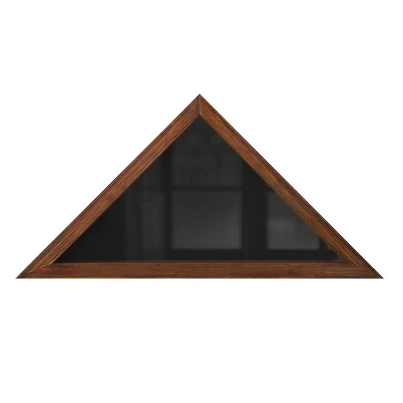 Solid Wood Display Case for 9.5 x 5 Veterans Flag