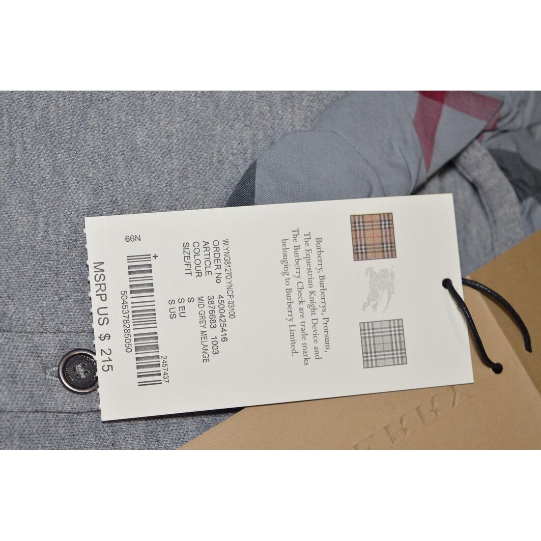 burberry polo shirt womens grey
