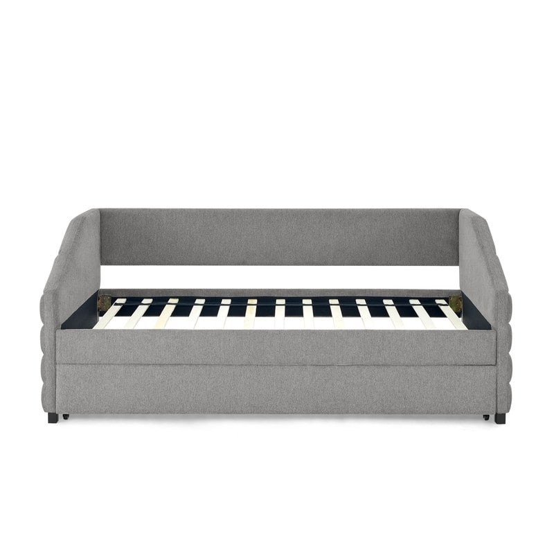 Twin or Full Size Daybed with Trundle Upholstered Tufted Sofa Bed